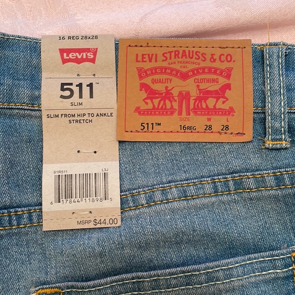 NWT Levi’s 511 slim fit jeans - Picture 3 of 4